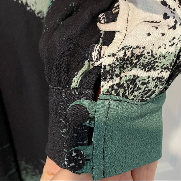 Rachel Pally Green and Black design Midi dress - Picture 7 of 9